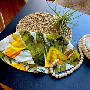 Farm Rio Linen blend ruffle tube top